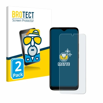 Parte frontal de un envase de producto con el logotipo de la marca BROTECT. Al lado se muestra el dispositivo Nokia C12 con su