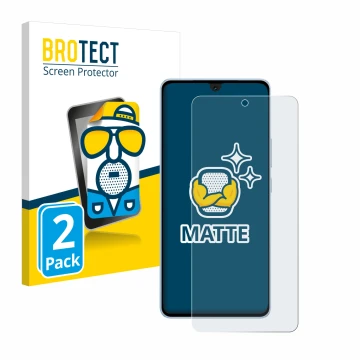 Parte frontal de un envase de producto con el logotipo de la marca BROTECT. Al lado se muestra el dispositivo Vivo iQOO Neo 9 