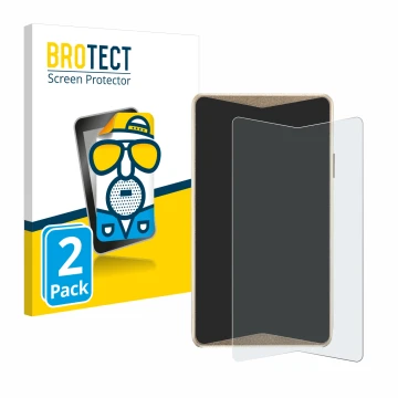 Parte frontal de un envase de producto con el logotipo de la marca BROTECT. Al lado se muestra el dispositivo ELLIPAL Titan 2.
