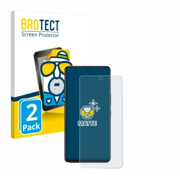 Parte frontal de un envase de producto con el logotipo de la marca BROTECT. Al lado se muestra el dispositivo Infinix GT 20 Pr