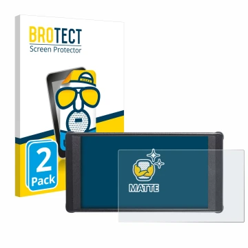 Parte frontal de un envase de producto con el logotipo de la marca BROTECT. Al lado se muestra el dispositivo Portkeys PT6 con