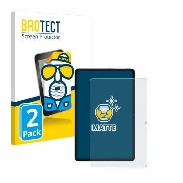 Parte frontal de un envase de producto con el logotipo de la marca BROTECT. Al lado se muestra el dispositivo Xiaomi Redmi Pad