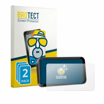Parte frontal de un envase de producto con el logotipo de la marca BROTECT. Al lado se muestra el dispositivo Carpuride W603 6