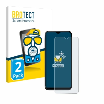 Parte frontal de un envase de producto con el logotipo de la marca BROTECT. Al lado se muestra el dispositivo Nokia G60 5G con