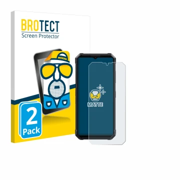 Parte frontal de un envase de producto con el logotipo de la marca BROTECT. Al lado se muestra el dispositivo Fossibot F106 Pr