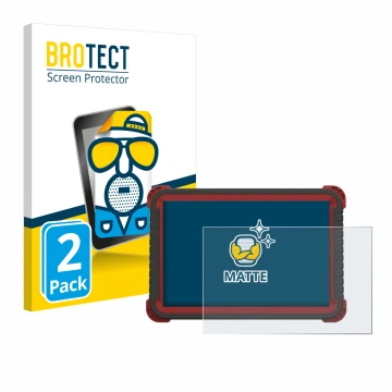 Parte frontal de un envase de producto con el logotipo de la marca BROTECT. Al lado se muestra el dispositivo Thinktool Master