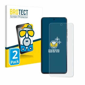 Parte frontal de un envase de producto con el logotipo de la marca BROTECT. Al lado se muestra el dispositivo Motorola ThinkPh