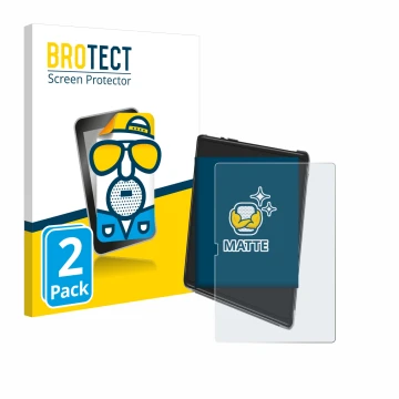 Parte frontal de un envase de producto con el logotipo de la marca BROTECT. Al lado se muestra el dispositivo Yestel T15 con s
