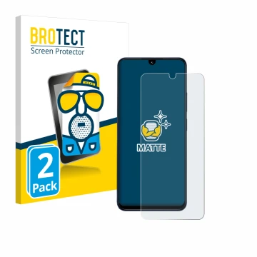 Parte frontal de un envase de producto con el logotipo de la marca BROTECT. Al lado se muestra el dispositivo Xiaomi Redmi 14C