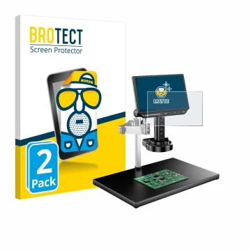 Parte frontal de un envase de producto con el logotipo de la marca BROTECT. Al lado se muestra el dispositivo Tomlov TM4K-AF-M