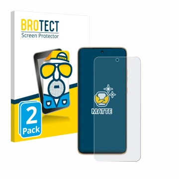 Parte frontal de un envase de producto con el logotipo de la marca BROTECT. Al lado se muestra el dispositivo Motorola Edge 50