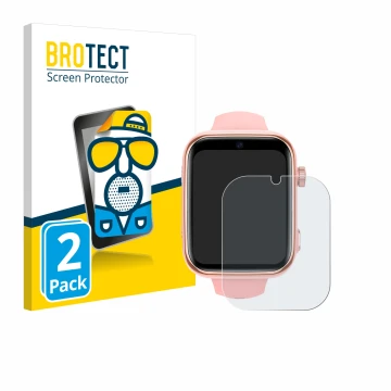 Parte frontal de un envase de producto con el logotipo de la marca BROTECT. Al lado se muestra el dispositivo Akumaka 4G Kids 