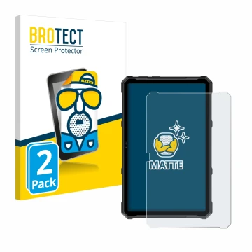 Parte frontal de un envase de producto con el logotipo de la marca BROTECT. Al lado se muestra el dispositivo Ulefone Armor Pa