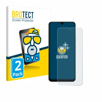 Parte frontal de un envase de producto con el logotipo de la marca BROTECT. Al lado se muestra el dispositivo Xiaomi Poco C75 