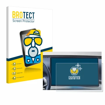 Parte frontal de un envase de producto con el logotipo de la marca BROTECT. Al lado se muestra el dispositivo BYD Atto 3 Desig