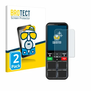 Parte frontal de un envase de producto con el logotipo de la marca BROTECT. Al lado se muestra el dispositivo Geemarc CL8000 c