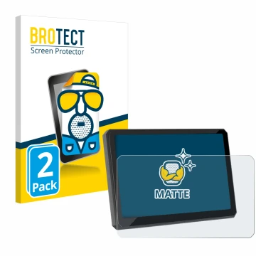 Parte frontal de un envase de producto con el logotipo de la marca BROTECT. Al lado se muestra el dispositivo Carpuride W702BS