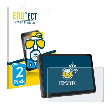 Parte frontal de un envase de producto con el logotipo de la marca BROTECT. Al lado se muestra el dispositivo Carpuride W502BS