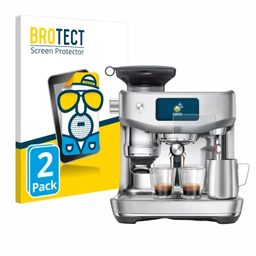 Parte frontal de un envase de producto con el logotipo de la marca BROTECT. Al lado se muestra el dispositivo Sage the Oracle 