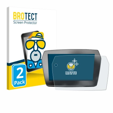 Parte frontal de un envase de producto con el logotipo de la marca BROTECT. Al lado se muestra el dispositivo Voge 525DSX 2025