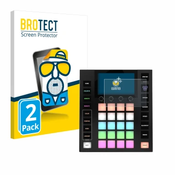 Parte frontal de un envase de producto con el logotipo de la marca BROTECT. Al lado se muestra el dispositivo Wolfmix W1 MK2 c