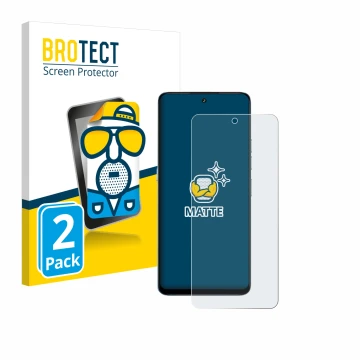Parte frontal de un envase de producto con el logotipo de la marca BROTECT. Al lado se muestra el dispositivo Umidigi Note 100