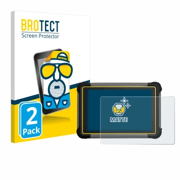 Parte frontal de un envase de producto con el logotipo de la marca BROTECT. Al lado se muestra el dispositivo Leica iCON CC170