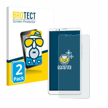 Parte frontal de un envase de producto con el logotipo de la marca BROTECT. Al lado se muestra el dispositivo Bigme Hibreak Pr