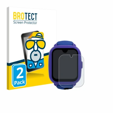 Parte frontal de un envase de producto con el logotipo de la marca BROTECT. Al lado se muestra el dispositivo SaveFamily Iconi