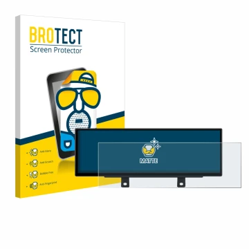 Parte frontal de un envase de producto con el logotipo de la marca BROTECT. Al lado se muestra el dispositivo Xtrons QLB42THNB