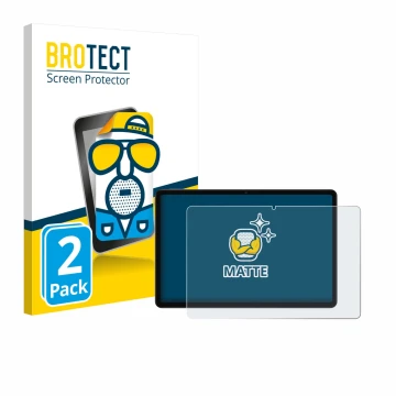 Parte frontal de un envase de producto con el logotipo de la marca BROTECT. Al lado se muestra el dispositivo Xiaomi Redmi Pad