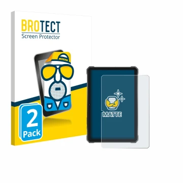 Parte frontal de un envase de producto con el logotipo de la marca BROTECT. Al lado se muestra el dispositivo Hotwav R9 Plus c