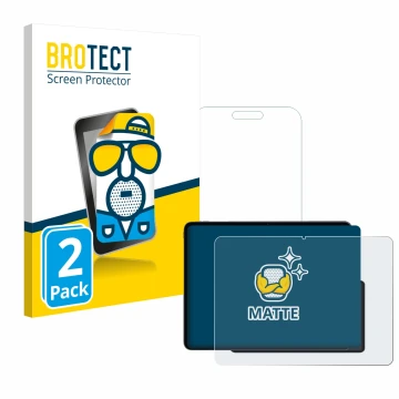 Parte frontal de un envase de producto con el logotipo de la marca BROTECT. Al lado se muestra el dispositivo OnePlus Pad 3 co