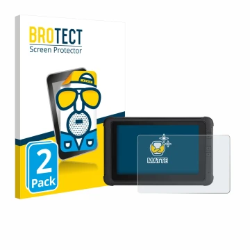 Parte frontal de un envase de producto con el logotipo de la marca BROTECT. Al lado se muestra el dispositivo Webfleet PRO 847