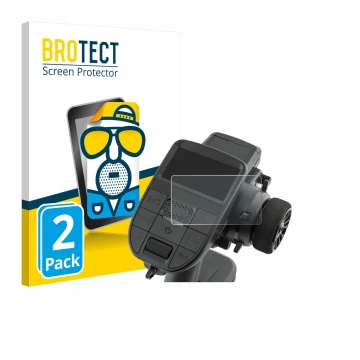 Parte frontal de un envase de producto con el logotipo de la marca BROTECT. Al lado se muestra el dispositivo Radiomaster MT12