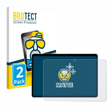Parte frontal de un envase de producto con el logotipo de la marca BROTECT. Al lado se muestra el dispositivo fezawio F10 10.1