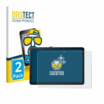 Parte frontal de un envase de producto con el logotipo de la marca BROTECT. Al lado se muestra el dispositivo Wacom MovinkPad 