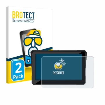 Parte frontal de un envase de producto con el logotipo de la marca BROTECT. Al lado se muestra el dispositivo Carpuride W702S 