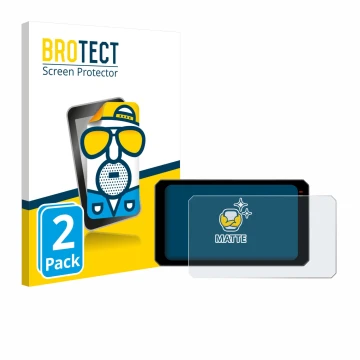 Parte frontal de un envase de producto con el logotipo de la marca BROTECT. Al lado se muestra el dispositivo Chigee AIO-6 Max