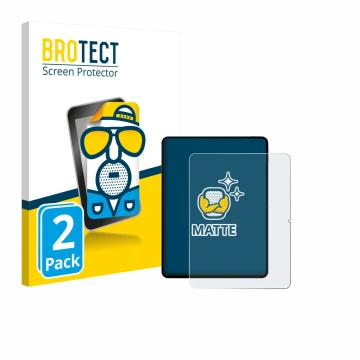 Parte frontal de un envase de producto con el logotipo de la marca BROTECT. Al lado se muestra el dispositivo Teclast Artpad P