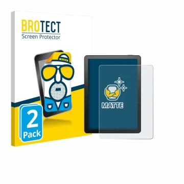 Parte frontal de un envase de producto con el logotipo de la marca BROTECT. Al lado se muestra el dispositivo Bigme B6 Color c