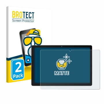 Parte frontal de un envase de producto con el logotipo de la marca BROTECT. Al lado se muestra el dispositivo Yicty MB1001 10.