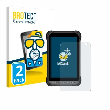 Parte frontal de un envase de producto con el logotipo de la marca BROTECT. Al lado se muestra el dispositivo Zoomsmart A8004 