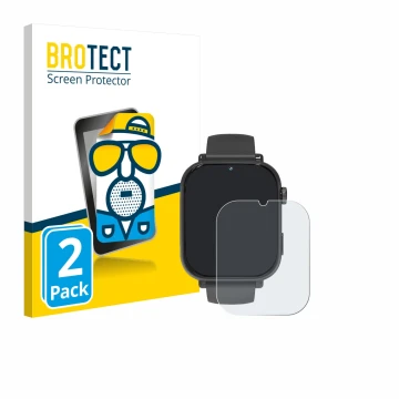 Parte frontal de un envase de producto con el logotipo de la marca BROTECT. Al lado se muestra el dispositivo Ucani A22 con su