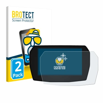 Parte frontal de un envase de producto con el logotipo de la marca BROTECT. Al lado se muestra el dispositivo Ducati Multistra