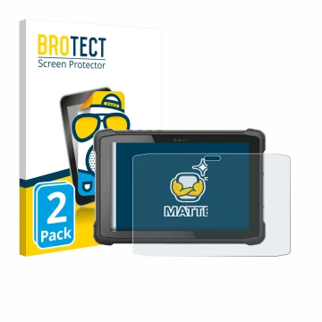 Parte frontal de un envase de producto con el logotipo de la marca BROTECT. Al lado se muestra el dispositivo Hematec SolidTab