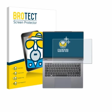Parte frontal de un envase de producto con el logotipo de la marca BROTECT. Al lado se muestra el dispositivo Tuxedo InfinityB