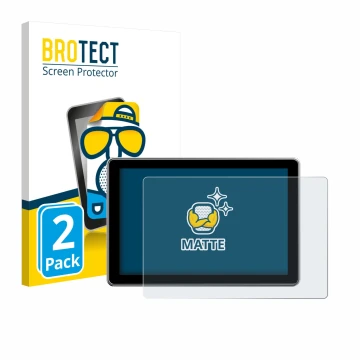 Parte frontal de un envase de producto con el logotipo de la marca BROTECT. Al lado se muestra el dispositivo Rollei Viltrox D