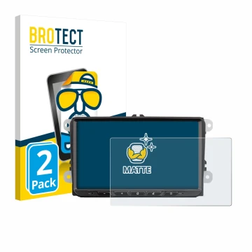 Parte frontal de un envase de producto con el logotipo de la marca BROTECT. Al lado se muestra el dispositivo Zenec Z-E2065 co