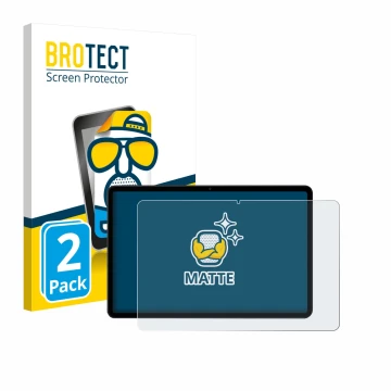 Parte frontal de un envase de producto con el logotipo de la marca BROTECT. Al lado se muestra el dispositivo Xiaomi Poco Pad 